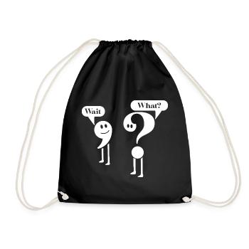 Professeur de Ponctuation de grammaire anglaise Élève - Sac de sport léger - noir - Devant