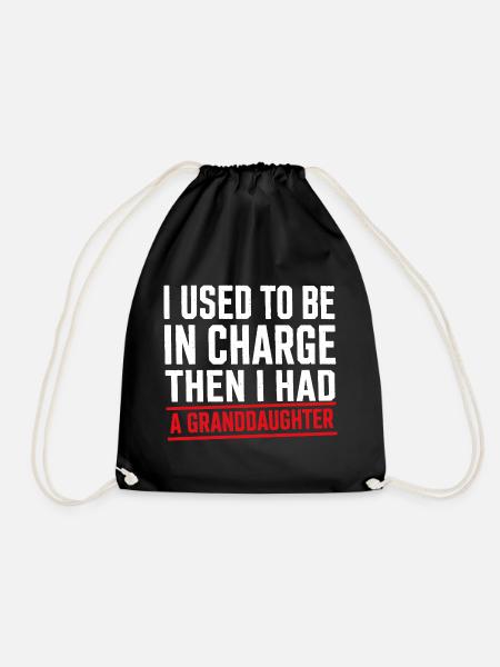 Früher Chef Jetzt Großmutter - Drawstring Bag - black