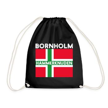 Bornholm Hammerknuden - Turnbeutel - Schwarz - Vorne