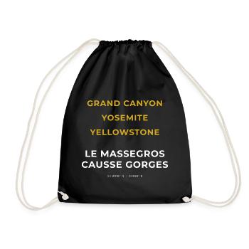 Le Massegros Causse Gorges Lozère - Grand Canyon - Sac de sport léger - noir - Devant