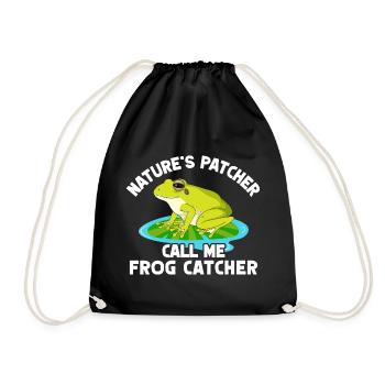 Frog Catcher Patcher Frog - Turnbeutel - Schwarz - Vorne