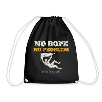 Pas de corde, pas de problème - Sac de sport léger - noir - Devant