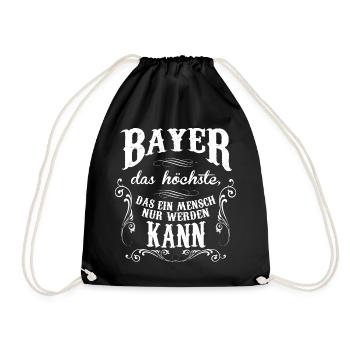 Bayer - Turnbeutel - Schwarz - Vorne