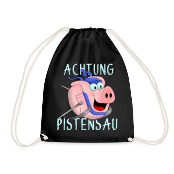 Attention à la piste - Sac de sport léger - noir - Devant