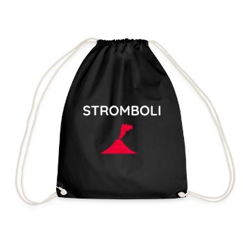 Stromboli Souvenir T-Shirt - Sac de sport léger - noir - Devant