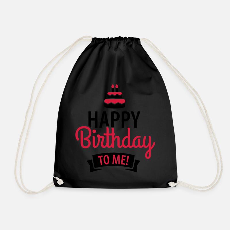 Happy birthday to me! - Turnbeutel - Schwarz
