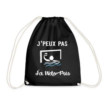j'peux pas j'ai water polo - Sac de sport léger - noir - Devant