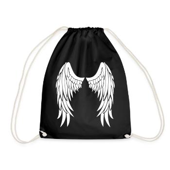 ailes d'anges - Sac de sport léger - noir - Devant