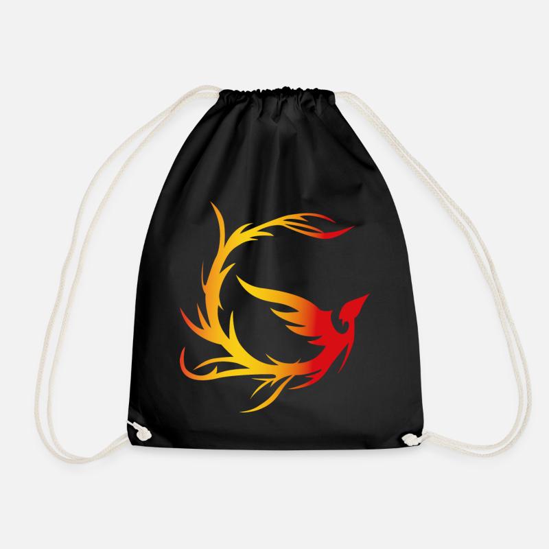 Cercle Firebird avec dégradé - Sac de sport léger - noir