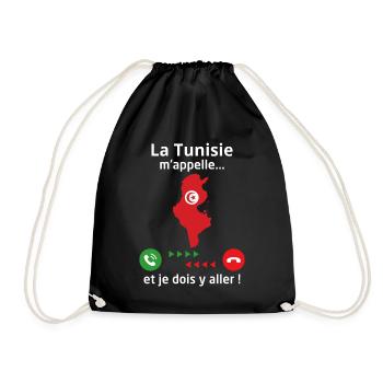 La tunisie m'appelle et je dois y aller - Sac de sport léger - noir - Devant