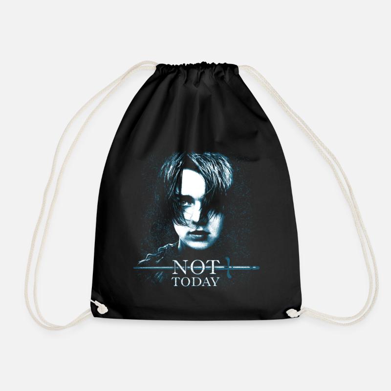 Game Of Thrones Arya Stark Not Today - Turnbeutel - Schwarz