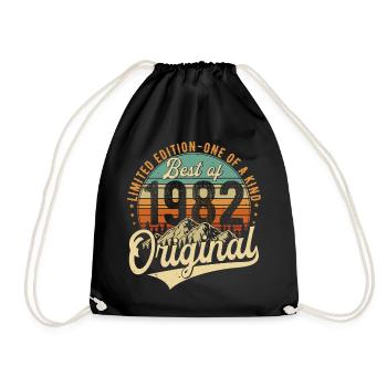 Original 1982 Vintage Anniversaire Rétro - Sac de sport léger - noir - Devant
