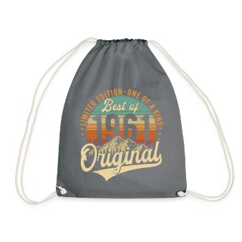 Original 1961 Vintage Anniversaire Rétro - Sac de sport léger - gris - Devant