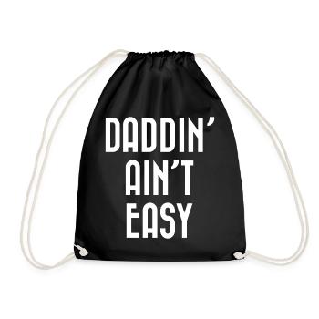 Papa n’est pas facile - Sac de sport léger - noir - Devant