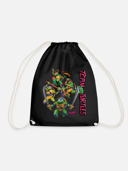 TMNT Mutant Mayhem Team Turtles - Drawstring Bag - black