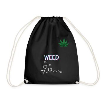 WEED - Turnbeutel - Schwarz - Vorne