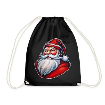 Père Noël sinistre - Sac de sport léger - noir - Devant