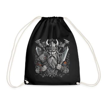Odin - Drawstring Bag - black - Front