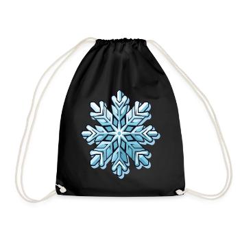 Flocon de neige - Sac de sport léger - noir - Devant