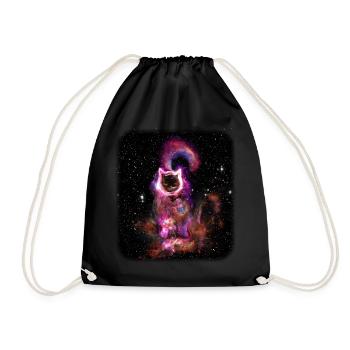 le trou noir connu sous le nom de votre chat (TILE) - Sac de sport léger - noir - Devant