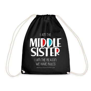 Sœur cadette - Sac de sport léger - noir - Devant