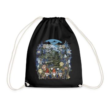 Habitant de la forêt, Nature sauvage, Fantaisie, Créature mythique, Nature, Enfant - Sac de sport léger - noir - Devant