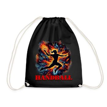 Handball - Drawstring Bag - black - Front