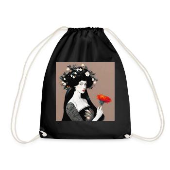 Elysia, digital painting - Drawstring Bag - black - Front