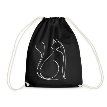 Chat - Sac de sport léger - noir - Devant