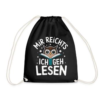 oiseau de nuit hibou hibou oiseau - Sac de sport léger - noir - Devant