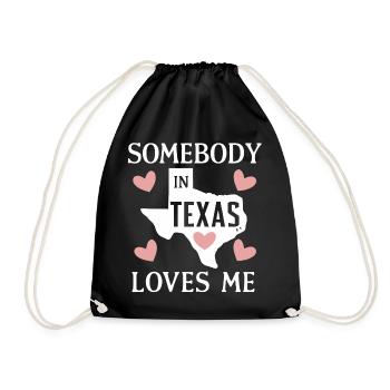 Texas State Texans Texas - Drawstring Bag - black - Front