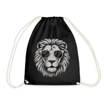 Lion Lion Animal Africa - Drawstring Bag - black - Front