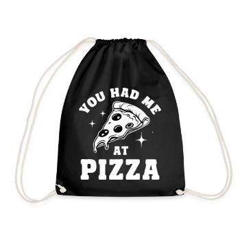 Pizza Italy Fast Food - Drawstring Bag - black - Front