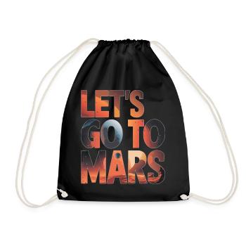 Mars Planet Planet Solar System - Drawstring Bag - black - Front