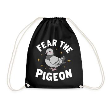 Pigeon Pigeons Animal Oiseau - Sac de sport léger - noir - Devant