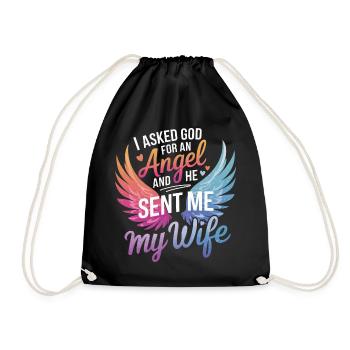 Femme Épouse Partenaire Famille Marié - Sac de sport léger - noir - Devant