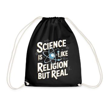 Atheismus Atheist Anti-Religion Agnostiker - Turnbeutel - Schwarz - Vorne
