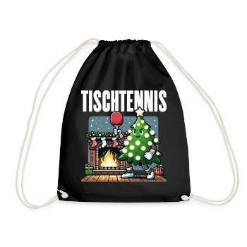 Ping Pong Arbre de Noël Costume Arbre de Noël Père Noël - Sac de sport léger - noir - Devant