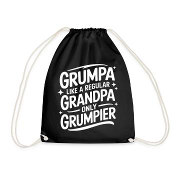 Papy Grand-père Famille Fête des pères - Sac de sport léger - noir - Devant