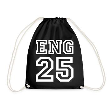 ENGLAND - Drawstring Bag - black - Front