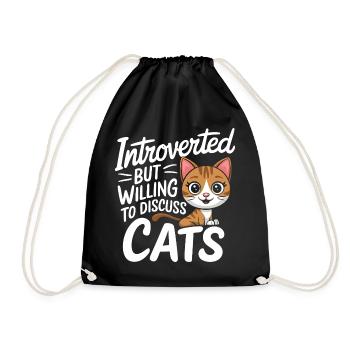 Introverti, antisocial, introverti - Sac de sport léger - noir - Devant
