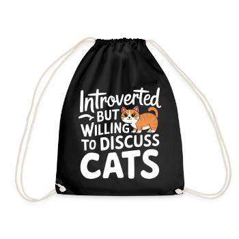 Introverti, antisocial, introverti - Sac de sport léger - noir - Devant