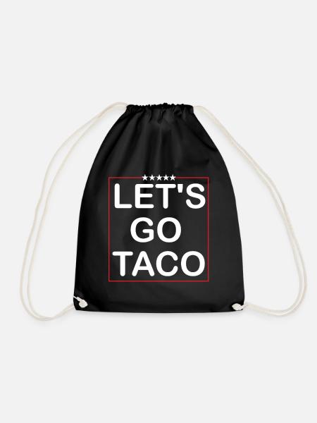 Lets goTaco - Drawstring Bag - black