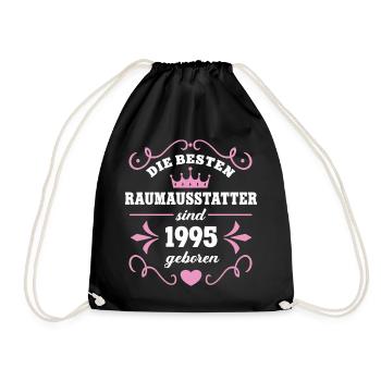 Interior decorator Birthday born in 1995 - Drawstring Bag - black - Front