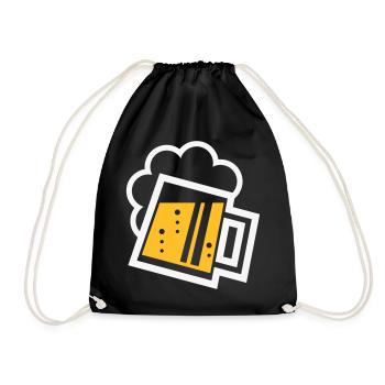 Chope à bière bavaroise (bière / chope à bière / R /// 2C) - Sac de sport léger - noir - Devant