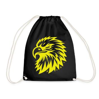 Tête d’aigle royal – Majestic Eagle Design - Sac de sport léger - noir - Devant