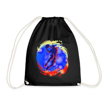 Basketball - Drawstring Bag - black - Front