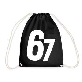 67 Six Seven - Turnbeutel - Schwarz - Vorne