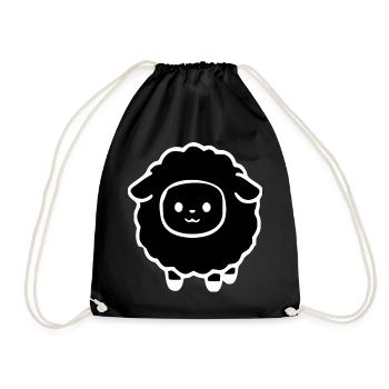 black sheep - Drawstring Bag - black - Front
