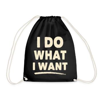Je Fais ce que je veux – Chemise statement - Sac de sport léger - noir - Devant